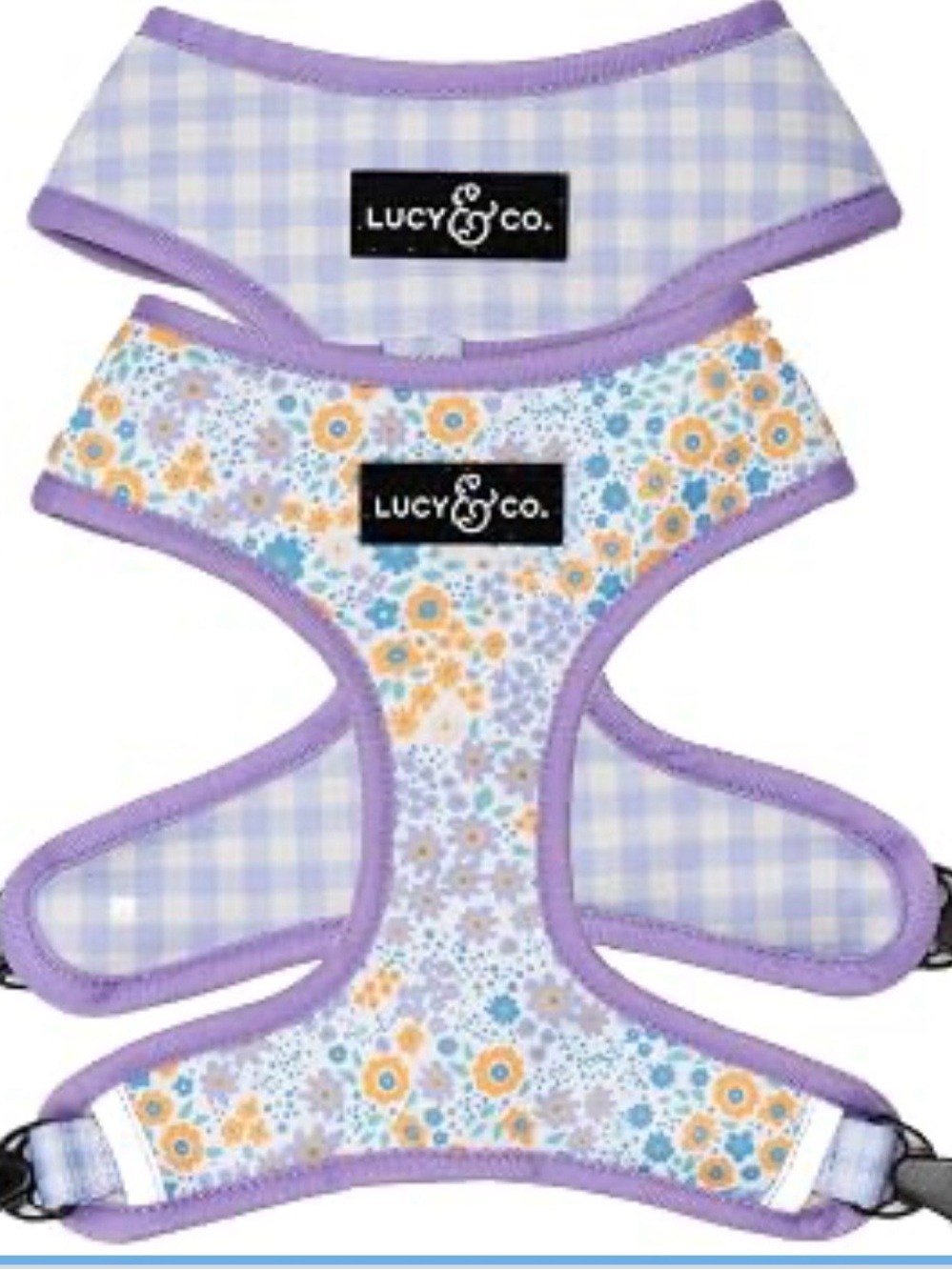 Lucy & Co. Reversible Dog Harness - Water-Repellent Neoprene XL. 2553/DB-1